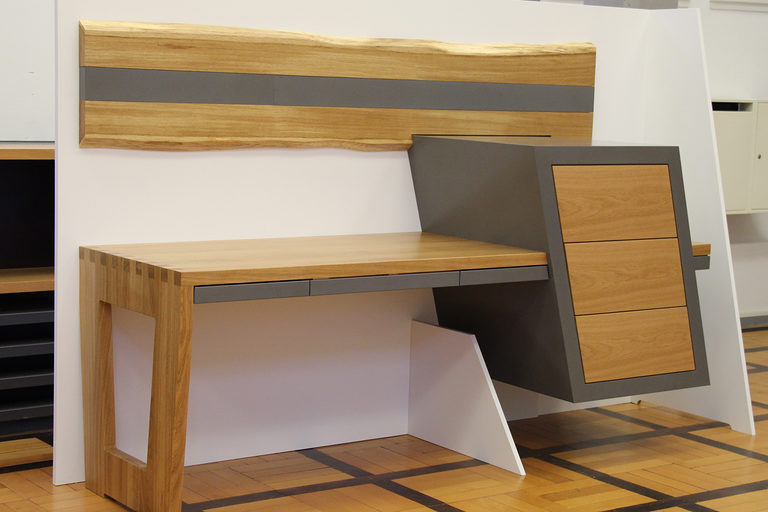 Das Meisterstück von Michael Franke: ein Schreibtisch. 